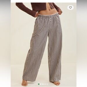 Aerie Women's Gingham Checkered Pants